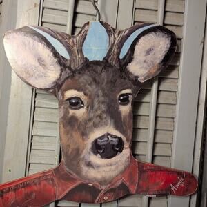Annie Rhinehart vintage deer hanger from Stuppel Art